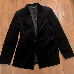 Theory Black Velvet Blazer